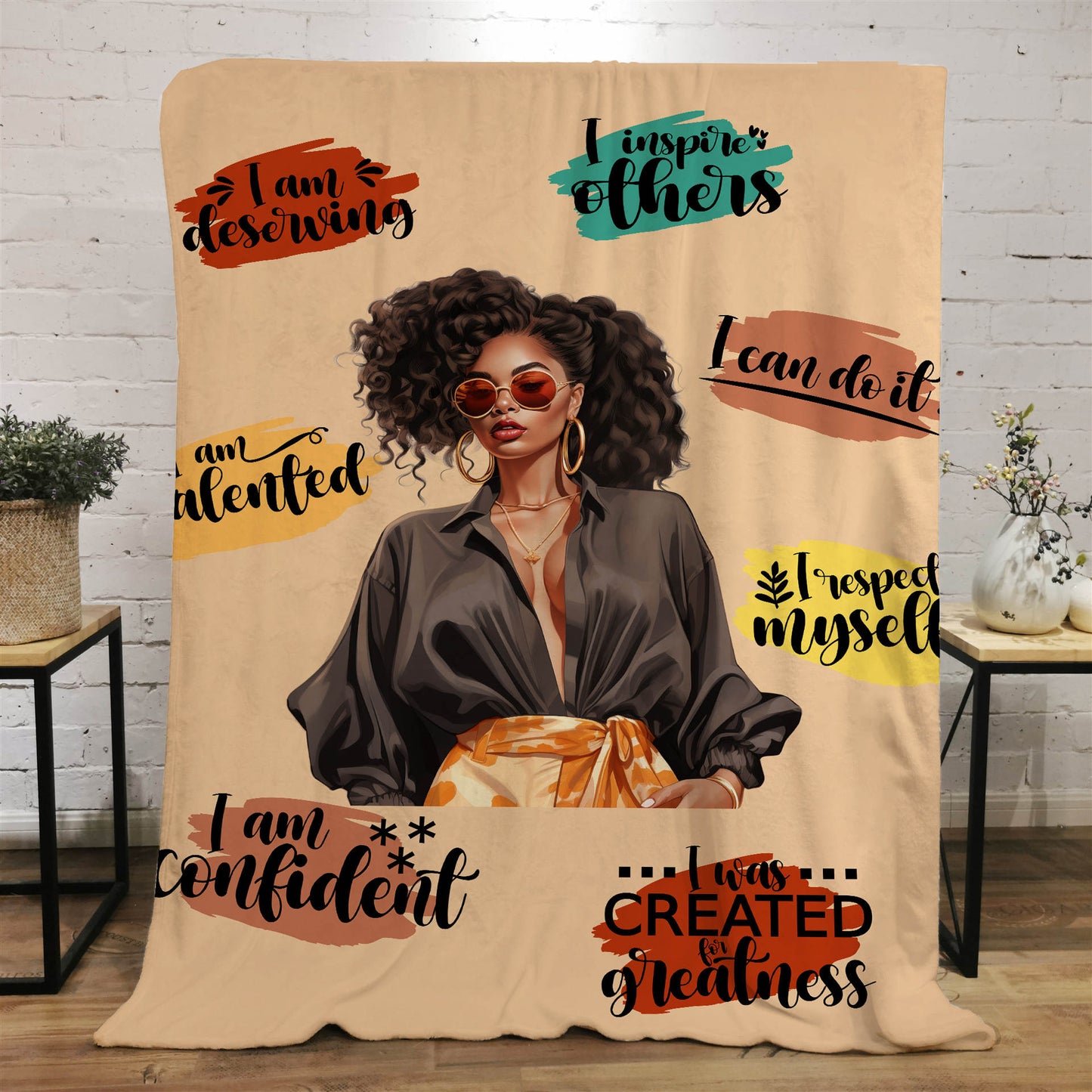 Positive Affirmation | Motivation | Self-Empowerment | Cozy Healing Throw